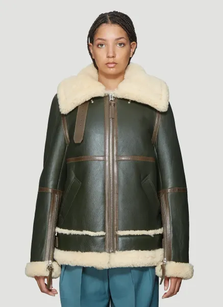 Long Raf Shearling Jacket