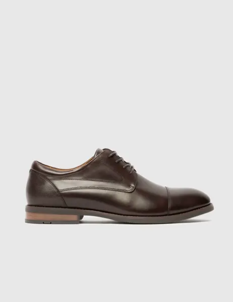 Rodd & Gunn Leather Derby Shoes Chocolate