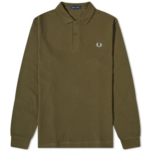Long Sleeve Plain Polo