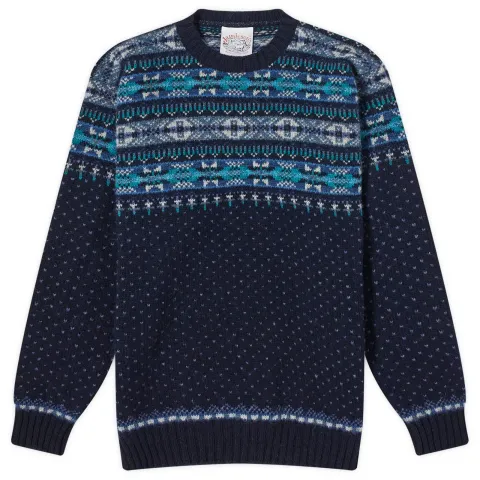 Jamieson's of Shetland Nordic Fair Isle Crew Knit