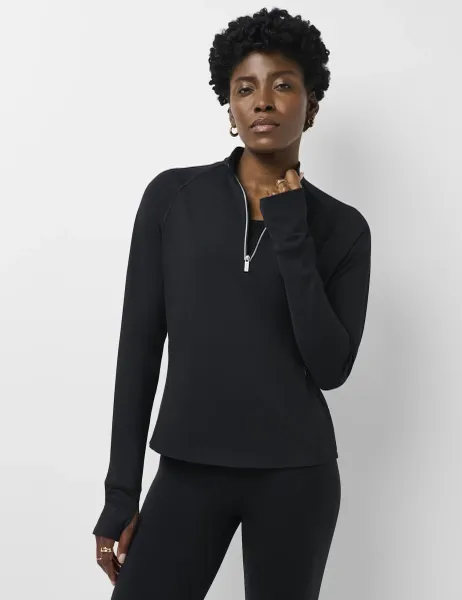 Runner's High Half Zip Running Top Black
