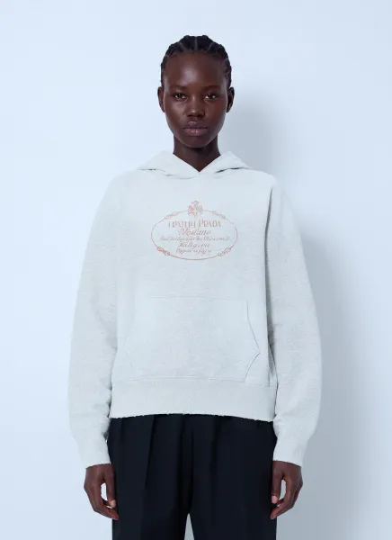 Prada Cotton Fleece Hoodie