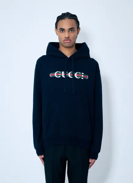 Logo Printed Hooded Sweatshirt
