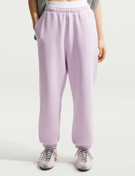 Nike Studio Cotton Rich Fleece Joggers Lilac