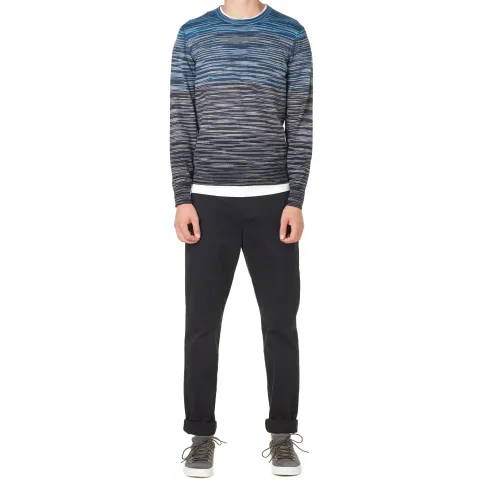 Fine Gauge Degrade Crew Knit