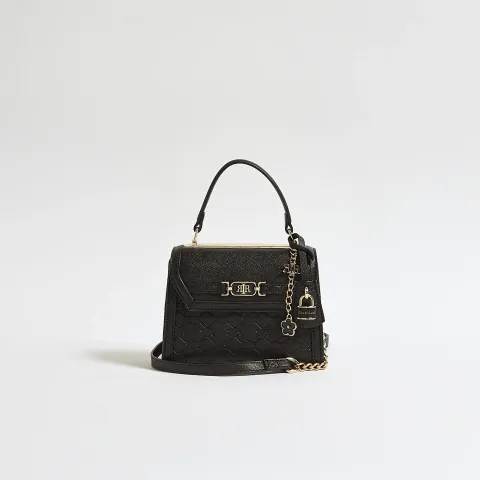 River Island Monogram Embossed Cross Body Bag