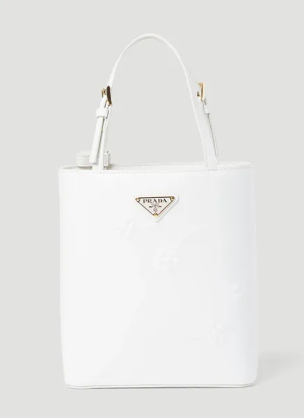 Flower Embossed Mini Tote Bag