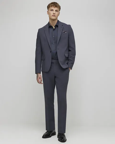 River Island Skinny Fit Suit Trousers
