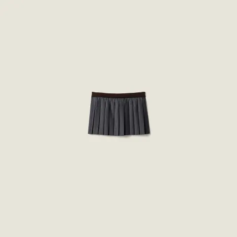 Pleated Pinstripe miniskirt
