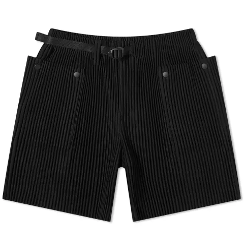Pleated Technical Shorts