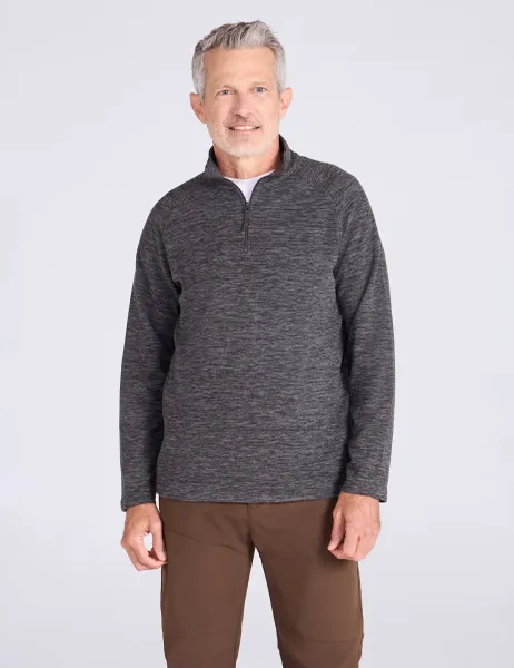 Mountain Warehouse Snowdon II Funnel Neck Half Zip Fleece Charcoal