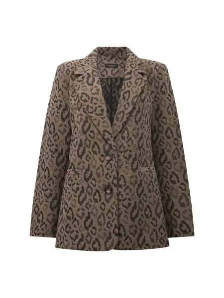 James Lakeland Leopard Print Detail Blaser
