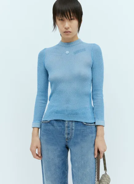 Extra Frine Lamé Knit Top