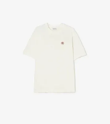 Logo Cotton T-shirt in Chalk white