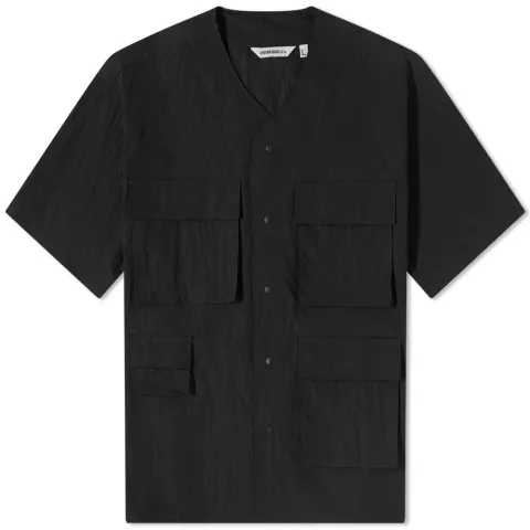 Collarless Utility Shirt