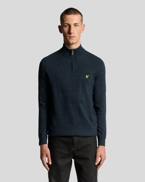 Lyle & Scott Lambswool Blend 1/4 Zip Jumper