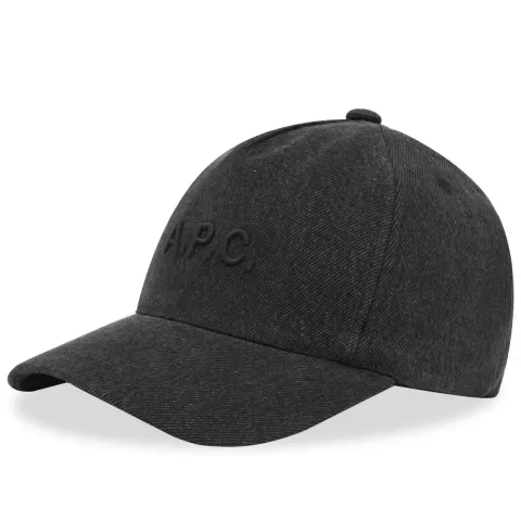 A.P.C Eden Tonal Denim Logo Cap