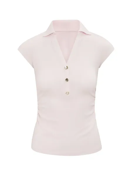 Forever New Winnie Extended Shoulder Polo Top