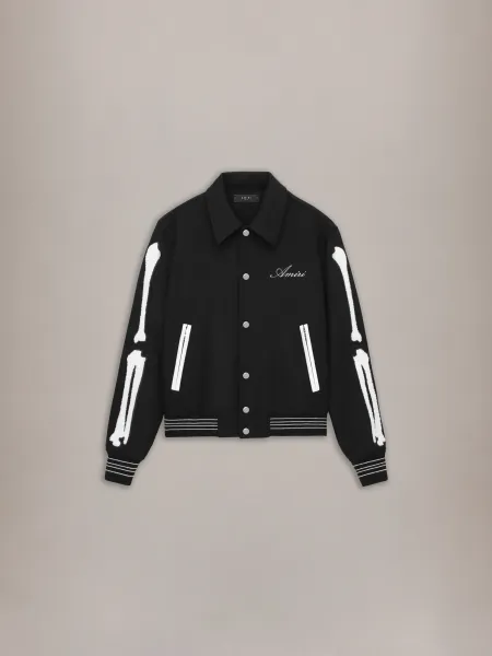 BONES JACKET - Black White