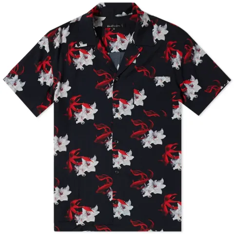 Black By Vanquish Short Sleeve Fish Vacation Shirt