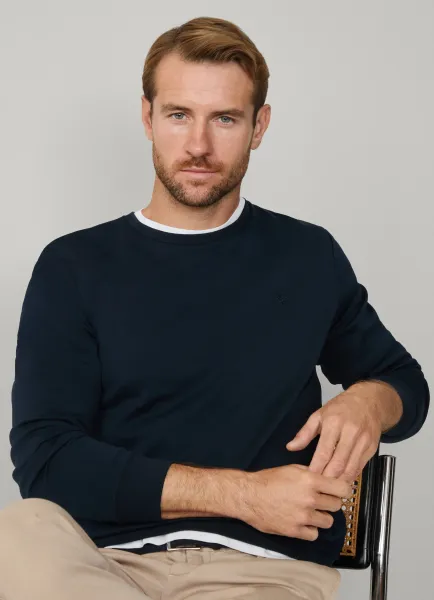 Double Knit Crew-Neck Sweat