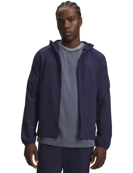 Under Armour Vibe Lightweight Zip Up Windbreaker Jacket Dark Navy