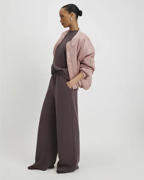 River Island Premium Drawstring Wide Leg Joggers