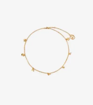 Mini Charm Necklace in Gold