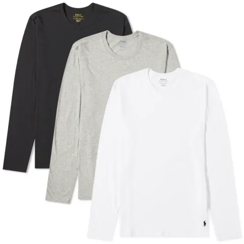 Long Sleeve Crew Base Layer T-Shirt - 3 Pack