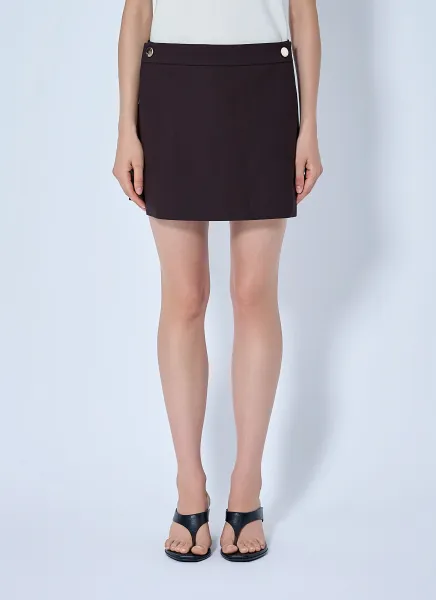 Sportmax Button-Detail Mini Skort