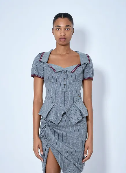 Monday Striped Cotton Polo Shirt