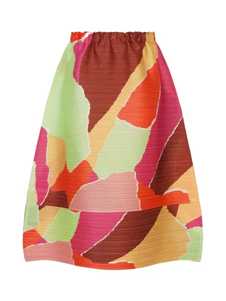 Issey Miyake Pleats Please Surprise Skirt Orange