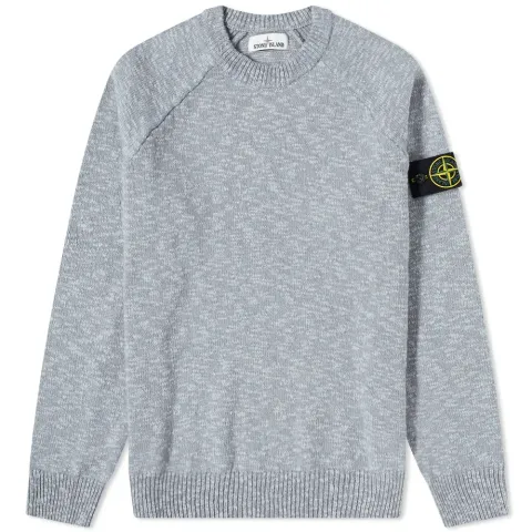 Cotton Wool Marl Crew Knit