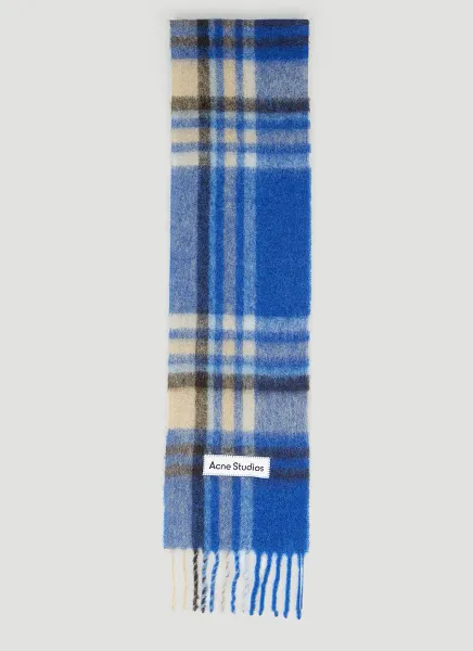 Logo Patch Check Scarf