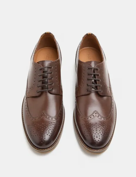 Marks & Spencer Leather Brogues Brown