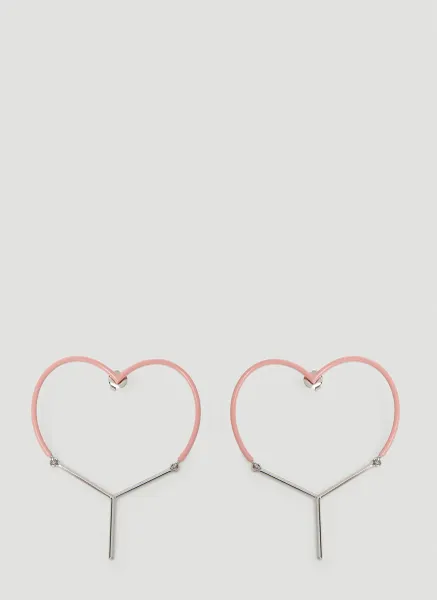 Y Heart Earrings