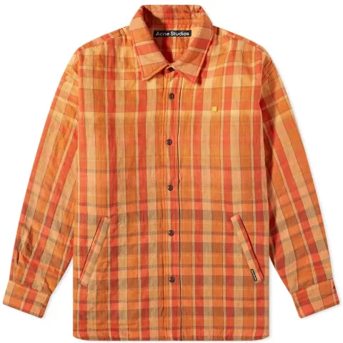 Oriol Oversize Flannel Face Shirt Jacket