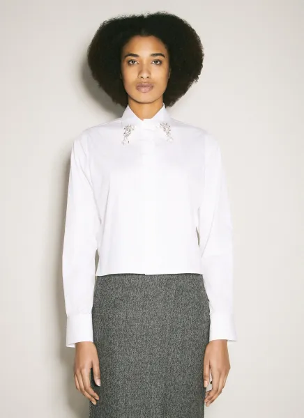 Embroidered Poplin Shirt