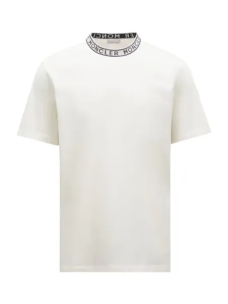 Men Logo-Trimmed Cotton T-Shirt White