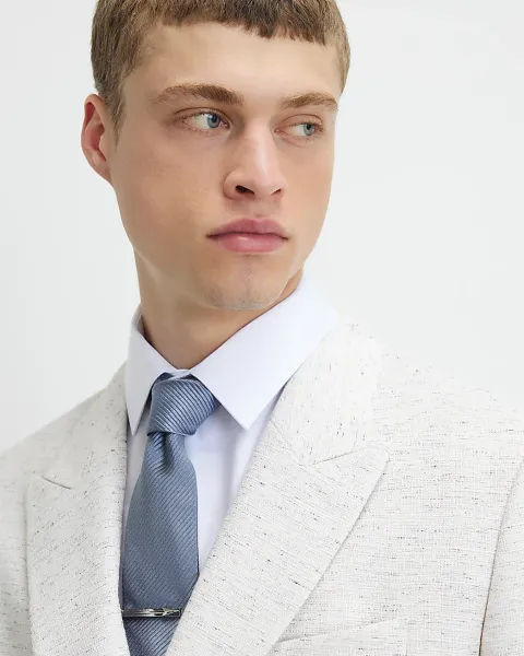 River Island Blue Silk Tie