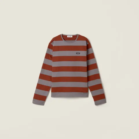 Striped jersey T-shirt