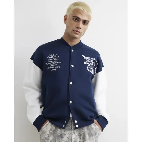 River Island Rennes Varsity Bomber Jacket
