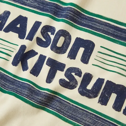 Maison Kitsuné Letter Stripes Tee