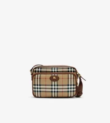 Check Pocket Crossbody Bag in Archive beige - Men, Cotton