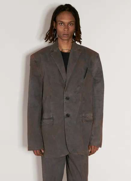 Pinched Logo Rusted Blazer