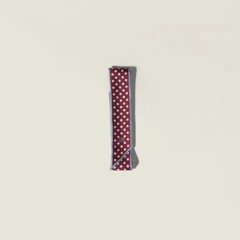 Printed twill scarf