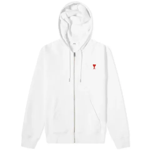 AMI A Heart Zip Through Hoodie
