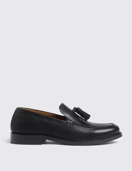 Moss Leather Loafers Black