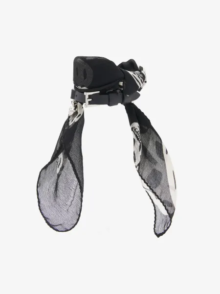 Skull Scarf Double Wrap Bracelet