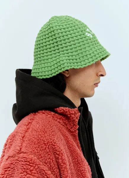 Waffle Knit Bucket Hat